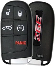 for Dodge Challenger Charger Accessories 2015-2022- Key fob Badges Set of 2 - Best Stickers Inlays E