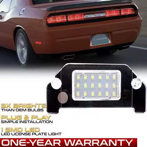 LED License Plate Light Lamp For 2006-2014 Dodge Charger Challenger Magnum Avenger 2013-2016 Dodge D