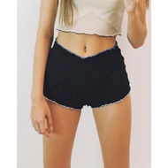 Try_yorata l boyfriends briefJamba shorts กางเกงขาสั้นสายฝอ ผ้ายืด ใส่สบาย มีที่คาดผมเข้าเซ็ท