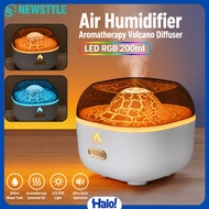 NEWSTYLE Air Humidifier Aromatherapy Aesthetic Volcano Diffuser 200ml - YMJ-H8