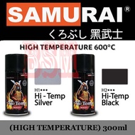 SAMURAI HI TEMP H1 SILVER / H2 BLACK (H1 / H2 SPRAY EXHAUST) 300ml