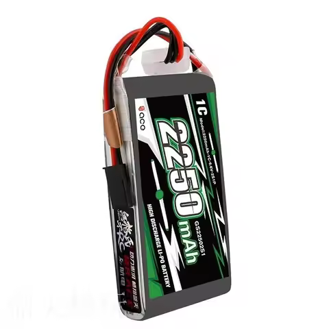 Gens Ace 2250mAh 6.6V 2S1P LiFe Battery for Futaba 14SG T8J T6J 4PKS 4PL Transmitter/Remote Control 