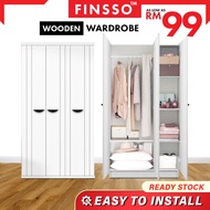 FINSSO : ARMOIRE Bedroom Concept Wooden Wardrobe / Kabinet / Almari Baju/Arlo/3 door wardrobe / Wardrobe Customizable