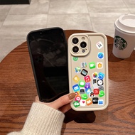 Full Screen Software app Pattern Phone Case Suitable for iPhone 14 16ProMax 11 12 XSMAX 15ProMax 13P