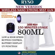 NEW 800ML wireless fogging machine blue light nano spray gun disinfectant machine spray machine