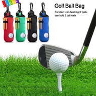 CHAAKIG Golf Ball Bag, Small With Carabiner Golf Tees Storage, Golf Protective Bag Lightweight Golf Protective Bag Men Women