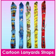 Cartoon Lanyard Strap for Ezlink ID Card Holders / Minion Doraemon Totoro Pokemon Pikachu