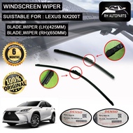 Lexus NX200T Windscreen Wiper Genuine Parts Wiper Blade Pair Lenggang Pengelap Cermin
