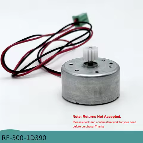 RF-300CA-1D390 DC 1.5V-6V 3V Silent Spindle Mini 24mm Round 300 Motor Solar Engine Fan DIY CD/DVD Dr