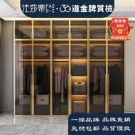 Y03 Glass Door Wardrobe Large Wardrobe Opposite Door Cabinet Storage Cabinet Wardrobe Available Inst
