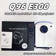 Intelligent Projector Q96 E300 WiFi Android 9.0 LED Bluetooth Cine 4K Home Mobile Notebook Video Mon