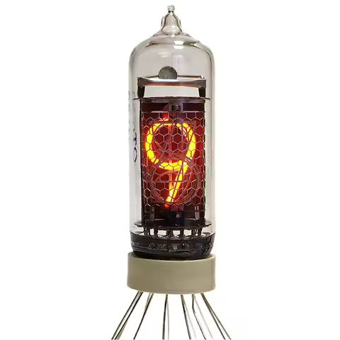 Vintage IN14 Nixie Tube, Single New Vintage Glow Tube for DIY Nixie Clock Projects, Electronic Digit