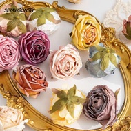 SEYAWSONSW 5PCS Bridal Bouquet, Handmade DIY Crafts Artificial Roses, Hot Retro Simple Wreath Making