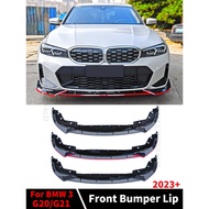 Air Dam Deflector Front Bumper Lip Chin Splitter Body Kit Diffuser For BMW G20 G21 3 Series 2023 330