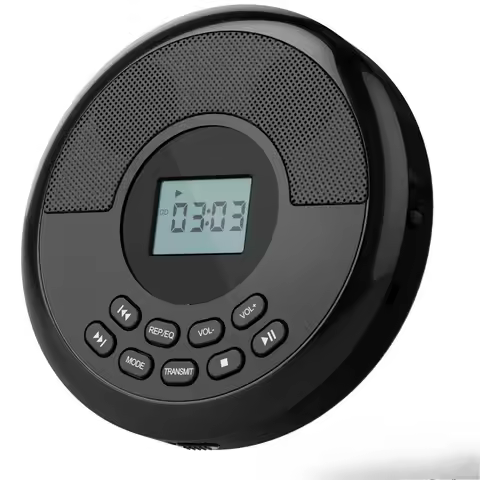 Portable CD Player MP3 Music Album CD Portable Player USB Bluetooth CD Player Dual Speakers