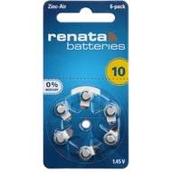 Renata Zinc Air Hearing Aid Battery A10 / A13 / A312 / A675 / PR70 / PR48 / PR41 / PR44 305 mAh 1.45