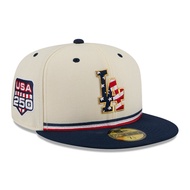 Los Angeles Dodgers 4th of July Chrome White 59FIFTY Fitted Cap