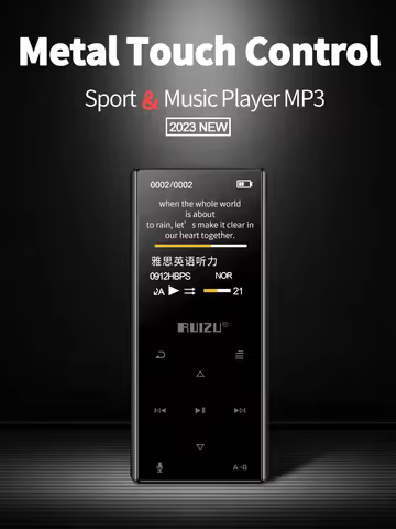 RUIZU D29 Bluetooth MP3 Player Portable Audio 8GB/16GB Music Player Built-in Speaker Support FM,Reco