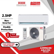 ACSON R32 Non-Inverter Air Conditioner A3WM25N/A3LC25C 2.5HP AVO Series Wall Mounted