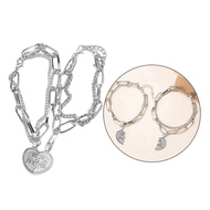 Bracelet Adjustable Heart-Shaped BFF Pendant for Party Cosplay