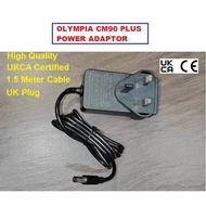 Compatible Olympia CM90 Plus Power Adapter 9v UKCA CERTIFIED POWER ADAPTER