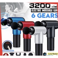 Massage Gun Rechargable Body Massage Electric Vibrating Therapy Guns 6 Gears Muscle Massage Gun Spor