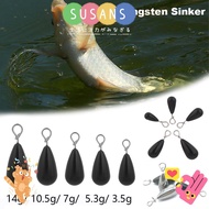 SUSANS Weights Outdoors 3.5/5.3/7/10.5/14g Sports Water drop Tungsten Fastach Sinker Entertainment H