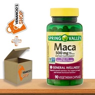 Spring Valley Maca Root 500mg Capsules, Organic Maca Root for Women and Men, Dietary Supplement, 90 