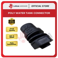 POLY WATER TANK CONNECTOR - 3/4" X 25MM