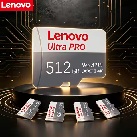 Lenovo Extreme MicroSDXC Card - 512GB 256GB 128GB 64GB XC-I 4K UHD Full HD Video High Speed UHS V30