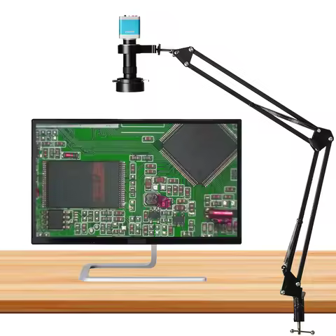 1-150X Zoom Lens Soldering Microscope HD 4K 41MP 1080P Industrial Camera Type-C HDMI Video Digital M
