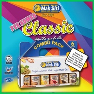 Mak Siti Kombo Classic (6 in 1) Serbuk Cili, Lada Putih, Lada Hitam, Kayu Manis, Halia, Kunyit