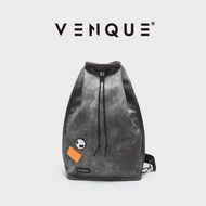 กระเป๋าสะพายข้างผู้ชาย Venque ทรงมอเตอร์ไซค์สไตล์ย้อนยุค กระเป๋าเดินทางแบบสะพายข้าง กระเป๋าเป้สะพายห