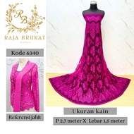 Code 6340 - Glossy Laminated Brocade Panel Fabric - Grade B - Length 2.7 m Width 1.5 m - Material fo