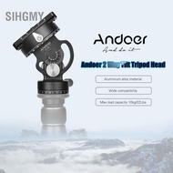 sihgmy VH-10R 2 Way Pan/Tilt Tripod Head 360° Rotating Panoramic Bird Watching Photography with Quic