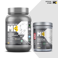MuscleBlaze Biozorb Performance Whey Protein (Magical Mango, 2lbs / 907g) & Creatine Monohydrate (Un