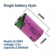 For 1/2AA TL-5902 5902 3.6V 1200mAh TSXPLP01 PLC Non-rechargeable Lithium Battery