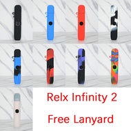RELX INFINITY 2 Silicone Texture Skin Case For Infinity 2 Protective Rubber Soft Cover With Free Lan