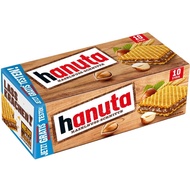 Germany Limited Hanuta Hazelnut Chocolate Wafers-10pcs/Box Fragrant Afternoon Tea Snack Biscuits