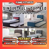 ❤️familystar2u - Single Pull Out Fabric Bed Frame / Katil Tarik / Katil Kain / Katil Bujang / Katil Budak Dewasa