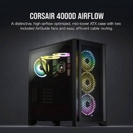 เคสคอมพิวเตอร์ Corsair Computer Case 4000D Airflow TG Black รับประกัน 2 ปี