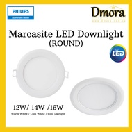 [8pcs Bundle] Philips MARCASITE 12W LED Downlight Round 59522