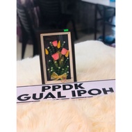 Frame Bunga Daun Getah Bajet