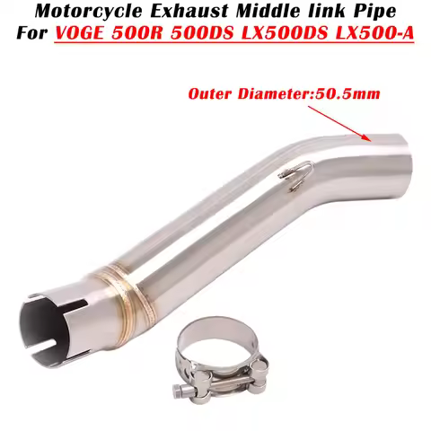 For VOGE 500R 500DS LX500DS LX500-A Motorcycle Exhaust Escape System Modified 51mm Muffler Middle Li