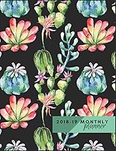 Monthly Planner 2018 to 19: Cactus and Succulents Planner Start September 2018 to December 2019 Cale