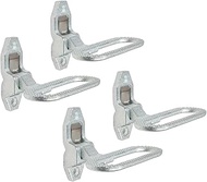 Mytee Products 4 Pack 6-5/16" (W) x 4-3/4" (D) Silver Galvanized Steel Trailer Folding Step - Fold D