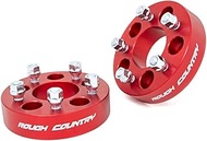 Rough Country 1090RED 1.5" Wheel Red/Spacer fits 87-06 Jeep Wrangler TJ YJ XJ Grand Cherokee ZJ 5x4.