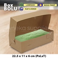 Cake Box - Cake Box - Cake Box - Cake Box BOLU-KRAFT CHOCOLATE - 22.5x11x6 cm (50 pcs)