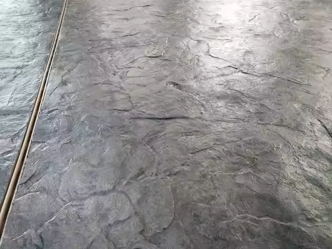 Concrete Seamless Stamp Mat - Fractured Slate Rock For Concrete Paving Slabs Cement Tiles Decorative