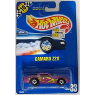 HOTWHEELS 10 SPEED POINTS CAMARO Z28 RACING CAR RARE HARD TO FIND US CARD DIECAST MODEL + PROTECTOR